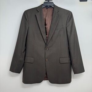 Brooks Brothers Regent Fit Plaid Blazer Men's 40R Brown Wool Sport Coat
